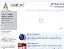 Tablet Screenshot of cedarparkac.com